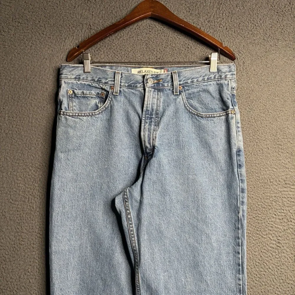 Vintage Levi's 550 Jeans Relaxed Fit Blue 34x31 USA 90s Baggy